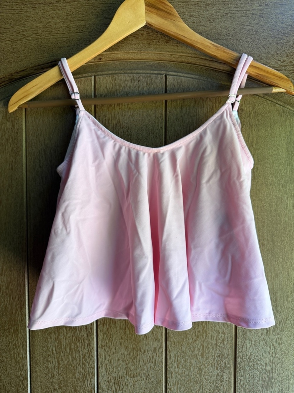 Kortni Jeane Light Pink Swim Camisole with Adjustable Straps